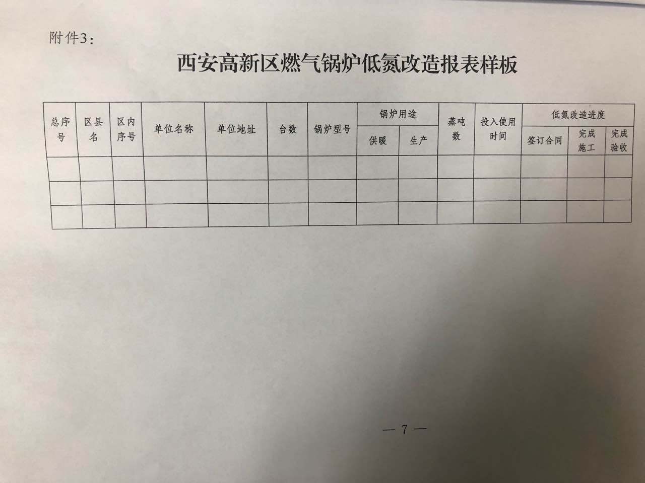 燃气锅炉低氮改造