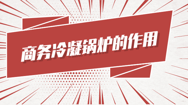 商务冷凝锅炉的作用用途