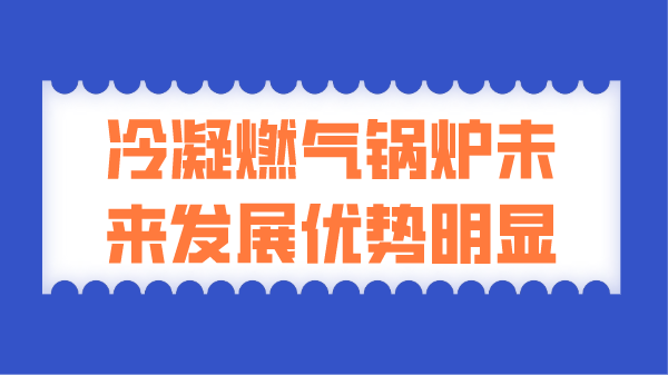冷凝燃气锅炉未来发展优势明显