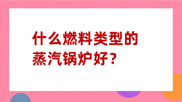 什么燃料类型的蒸汽锅炉好?