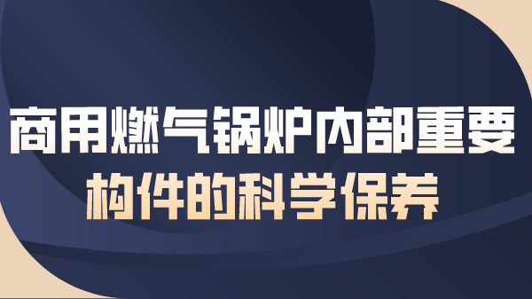 商用燃气锅炉内部重要构件的科学保养