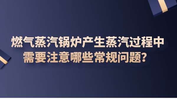 燃气蒸汽锅炉产生蒸汽过程中需要注意哪些常规问题？