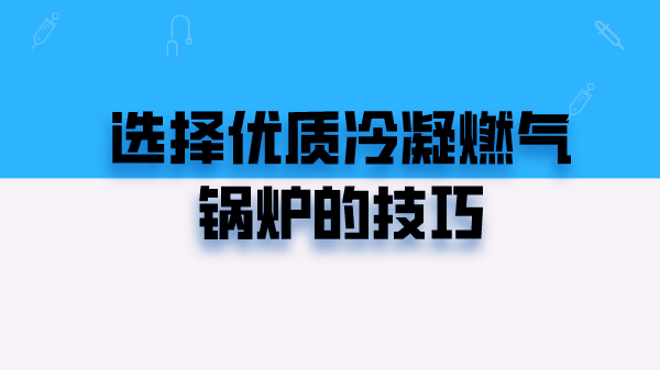 选择优质冷凝燃气锅炉的技巧